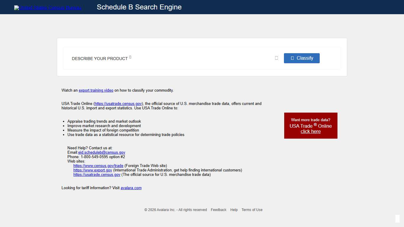 Census Bureau Schedule B Search Engine