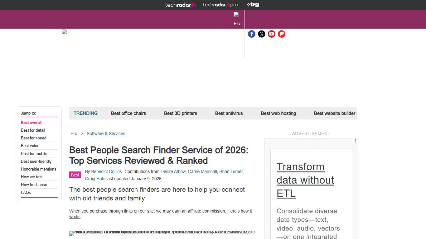 Best people search finder service of 2026: reviewed, ranked and rated TechRadar