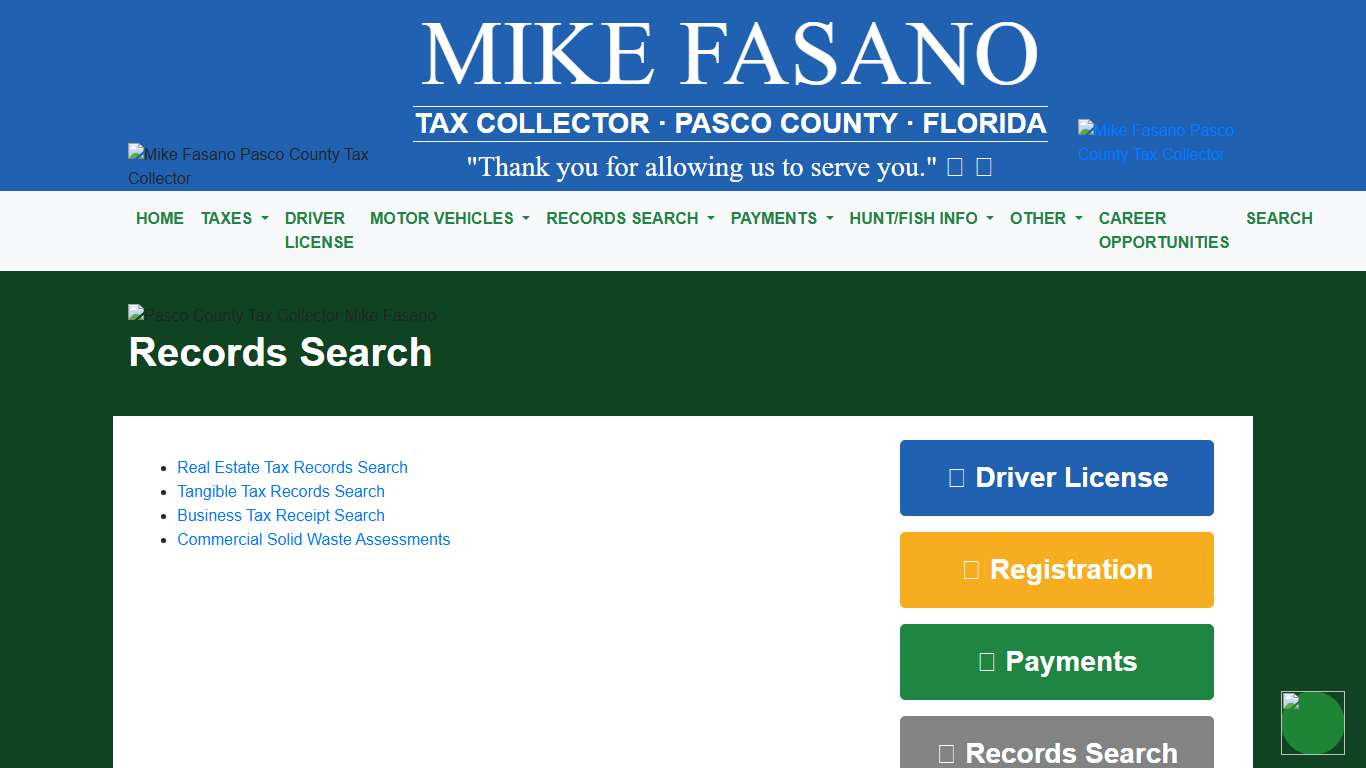 Records Search Mike Fasano Official Site